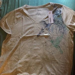 Gray graphic t shirt